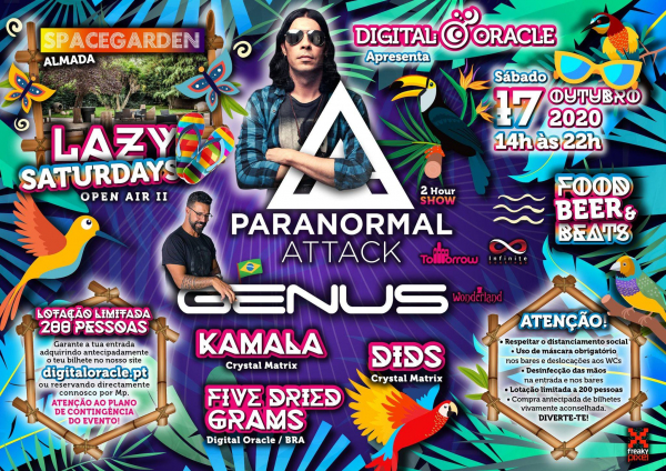 17 OUTUBRO - DIGITAL ORACLE - PARANORMAL ATTACK @ SPACE GARDEN